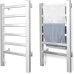 Bakaji Electric Towel Rail & Towel Warmer Clothes Airer Towel Heater Wall Mounted or Freestanding 6 Heating Ribs Aluminium