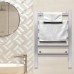 Bakaji Electric Towel Rail & Towel Warmer Clothes Airer Towel Heater Wall Mounted or Freestanding 6 Heating Ribs Aluminium