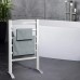 Bakaji Electric Towel Rail & Towel Warmer Clothes Airer Towel Heater Wall Mounted or Freestanding 6 Heating Ribs Aluminium