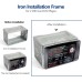 QUNNIE Car Radio Faceplate 2 DIN Universal Metal Frame Double DIN Wires Metal Frame Radio Panel Installation Kit
