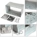 QUNNIE Car Radio Faceplate 2 DIN Universal Metal Frame Double DIN Wires Metal Frame Radio Panel Installation Kit