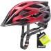 uvex i-vo cc Lightweight All-Round Helmet for Men and Women, Individual Size Adjustment, Expandable with LED Light, Red/Black, 52–57 cm