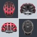 uvex i-vo cc Lightweight All-Round Helmet for Men and Women, Individual Size Adjustment, Expandable with LED Light, Red/Black, 52–57 cm