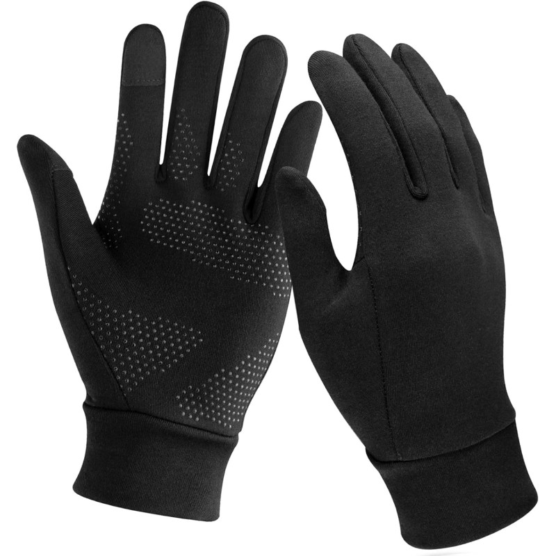 Unigear Touchscreen Gloves, мъжки и дамски спортни ръкавици, подплата на ръкавиците, ръкавици за бягане на открито, топли, ветроустойчиви, зимни ръкавици, неплъзгащи, с пълни пръсти за бягане, шофиране, колоездене, туризъм