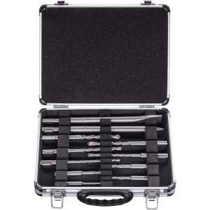 Bosch Professional 11-Piece SDS-plus Mixed Hammer Drill Bit and Chisel Set (for Concrete and Masonry, Hammer Drill Accessories)