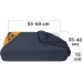 npluseins Pack of 2 Fitted Covers for Therapeutic Pillows, 1450.2049, 35–40 x 55–60 cm, Anthracite