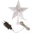 Christmas Tree Topper with 10 LEDs with Power Plug, 18 x 22 cm, Illuminated Christmas Tree Topper in Warm White, Christmas Tree Star Topper