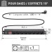 19 Inch Power Strip with 8 Sockets with Switch Cable 1.80 m