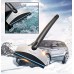 JTENG Ice Scraper Stainless Steel Snow Shovel and TRP Strip Multipurpose Car Ice Scraper (+ Towel)