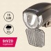 Prophete Fahrrad LED-Scheinwerfer – 15 Lux, mit EIN-/Ausschalter & abnehmbarem Reflektor – Für Naben-, Seitendynamo & E-Bikes (6V) – StVZO zugelassen – Kompakter Scheinwerfer mit Nirosta-Halter