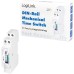 LogiLink DIN-Rail Timer with Mechanical Timer for Easy Switching of Neon Lights, Water Heaters, Lanterns, Irrigation Systems, etc., IP20 Protection, 138 mm