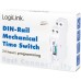 LogiLink DIN-Rail Timer with Mechanical Timer for Easy Switching of Neon Lights, Water Heaters, Lanterns, Irrigation Systems, etc., IP20 Protection, 138 mm