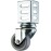 Dörner + Helmer Swivel Castors with Angle Sheet, Set of 4, 50 mm x 22 mm, 120 kg Load Capacity, 52 mm x 37 mm Angle, Galvanised