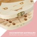 Original Little Moonshine Tooth Box for Milk Teeth with Tooth Fairy Voucher [English Language Not Guaranteed] - Made of Wood for Girls and Boys - Gift Ideas for Christening and Birthday girls