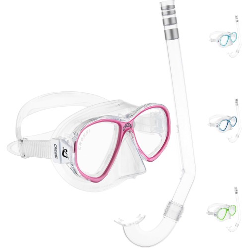 Cressi Perla Jr - Mask or Combo Set Mask Perla Jr + Snorkel Minigringo, One Size, Junior Unisex