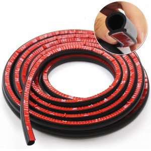 5M Car Door Rubber Seal Rubber Profile D-shaped Door Seal Car Door Edge Protection Car Door Seal 10 x 10 mm