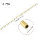 sourcing map Brass Round Tube 300mm Length 1mm OD 0.2mm Wall Thickness Seamless Straight Pipe 3pcs