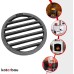 KOTARBAU Fireplace Grate, Diameter 18 cm, Round Grate, Fireplace, Ash Grate, Table Grate, Stove Grate, Fireplace, Replacement Parts, Accessories, Cast Iron Grate, Oven Grate, Grill Fireplace, Round