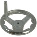 Katsu Grey Cast Iron Hand Wheel 12 Inch с въртяща се дръжка, CNC струг ръчно колело за фрезова машина, заваряване, резервни части за задната бабка и дървообработваща машина, работни части