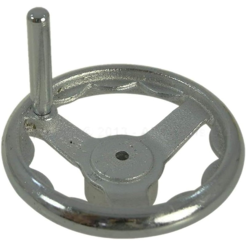 Katsu Grey Cast Iron Hand Wheel 12 Inch с въртяща се дръжка, CNC струг ръчно колело за фрезова машина, заваряване, резервни части за задната бабка и дървообработваща машина, работни части