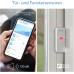 Garza - Smart WiFi Alarm System Kit for Home, 120dB Siren Motion Sensor and Door/Window Opening Alarm No Fees 2.4GHz WiFi Remote Control by App