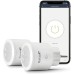 Garza - Pack of 2 Smart WiFi Plugs, Programmable, WiFi 2.4 GHz, with Consumption Display, Remote Control via App and Alexa/Google Voice Control, White