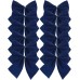Davies Pack of 6 Navy Velvet Christmas Tree Bows