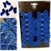 Davies Pack of 6 Navy Velvet Christmas Tree Bows