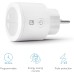 Garza - Pack of 2 Smart WiFi Plugs, Programmable, WiFi 2.4 GHz, with Consumption Display, Remote Control via App and Alexa/Google Voice Control, White
