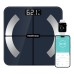 Renpho Body Fat Bathroom Scales, Bluetooth Personal Scales with App, Smart Digital Scales for Body Fat, BMI, Weight, Muscle Mass, Water, Protein, Skeletal Muscle, Bone Weight and BMR, Black