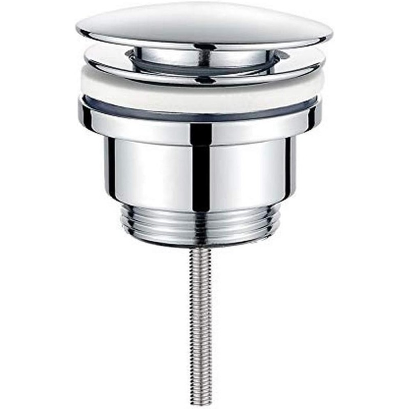 Ibergrif M20509 Universal Basin Sink Waste with Overflow Chrome Silver