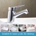 Ibergrif Single Lever Bathroom Mixer Tap with 40 cm Cold Hot Water 3/8 Inch Hoses Washbasin Mixer Tap Easy Assembly Bathroom Installations for Sink Bathroom Tap Brass Chrome