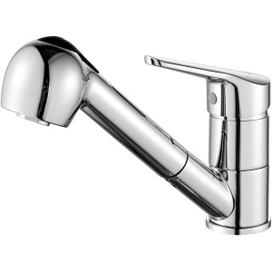 Ibergrif Roma Kitchen Tap, Sink Mixer Tap with Pull-Out Spray.
