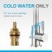 Ibergrif M18703 Cold Water Kitchen Tap Only Single Lever 360° Swivel Stainless Steel Water Saving Simple Modern Design