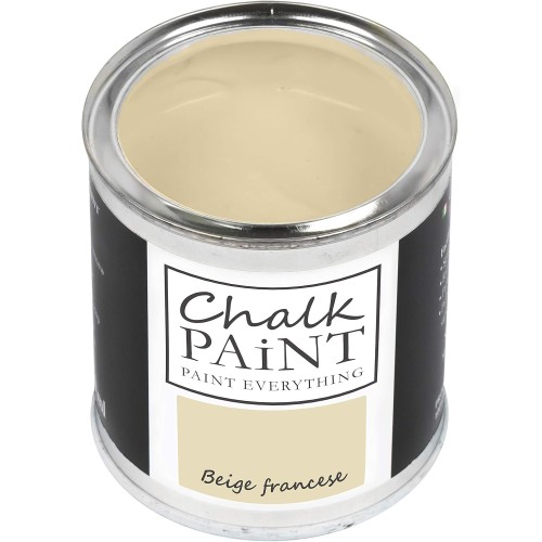 Chalk Paint Everything® Beige Francese water-based chalk paint for all surfaces, easy to use without unpleasant odours – extra matt chalk paint (250 ml).