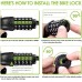 SPGOOD Bicycle Lock with Numbers and High Security Level, Bicycle Chain Lock, Number Code Combination Lock, Hardened Steel Chain Links, 14 Colours