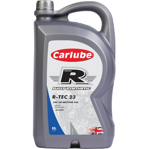 Carlube Triple R 5W-30 ACEA C2, API SP, PSA Fully Synthetic R-TEC 23 5L Engine Oil