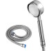AOKKR Shower Head Bathroom High Pressure Shower Head Hand Shower with 1.5 m Shower Hose and Shower Head Holder, Stainless Steel 18/10 Large Rainfall Water-Saving Filter