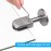 Proster 4 Pieces Stainless Steel 304 Glass Clamp L Size Supports 10-12 mm Thick Glass with 40 mm Support Bracket for Floor Mounting, Floor Mounting, Stair Railing, Balustrade Railing
