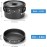 Odoland Camping Crockery Set, Cooking Set Pots with 0.8 L Tea Kettle, Camping Cutlery and Cup, Lightweight Aluminium Camping Pots, Foldable Cookware for Outdoor Cooking