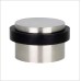 EVI Herrajes I-140 - Door stop, ADHESIVE, finish matt inox (Stainless steel) black rubber