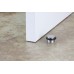 EVI Herrajes I-140 - Door stop, ADHESIVE, finish matt inox (Stainless steel) black rubber