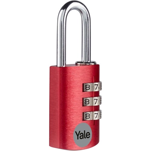 Yale - YE3CB/20/121/1/CO Standard Security 20mm Aluminium -Kombination Vorhängeschlos