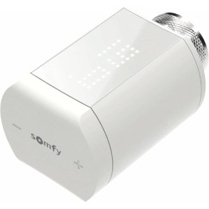 Somfy 1870508 Conected Thermostatic Valve Io, For Controlling the Temperature of Hot Water Radiators with the Tahoma Home Automation Box, Quiet, One Size, White