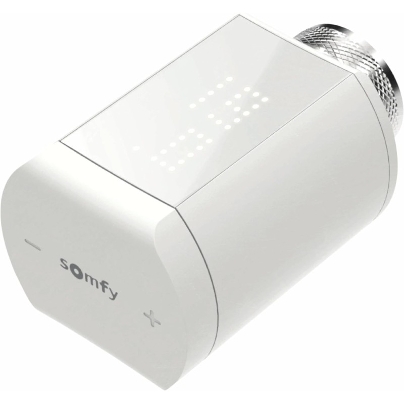 Somfy 1870508 Conected Thermostatic Valve Io, For Controlling the Temperature of Hot Water Radiators with the Tahoma Home Automation Box, Quiet, One Size, White