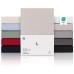 Blumtal® Premium Fitted Sheet, 90 x 200 cm, Set of 2, Jersey, Oeko-Tex Certified Bed Sheet, 90 x 200 cm, 100% Cotton, Fitted Sheet 90 x 200 cm for Mattresses up to 25 cm, 90 x 200 cm, Grey
