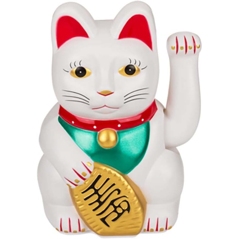 Out of the blue Chinese Lucky Cat Waving Left Paw Decorative Object/Dimensions 20 x 14 cm