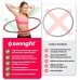 swingfit® Hula Hoop Including Bag & Instructions [English Language Not Guaranteed] For Children & Adults, Exercise for Weight Loss, Fitness, Massage
