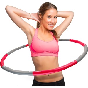 swingfit® Hula Hoop Including Bag & Instructions [English Language Not Guaranteed] For Children & Adults, Exercise for Weight Loss, Fitness, Massage