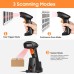 Tera Pro Extreme Performance 1MP Camera Barcode Scanner QR 2D 1D Bluetooth Barcode Scanner Wireless 2.4G with USB Charging Station High Resolution Scanning HW0007